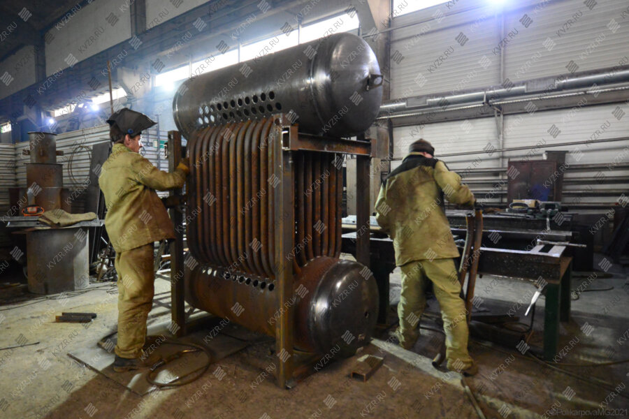 Конструкция промышленного дизельного парогенератора